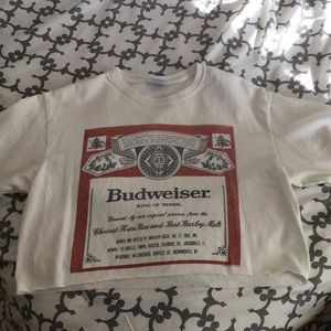Budweiser cropped tee